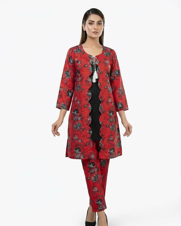 lawn 2 piece kurta trouser set