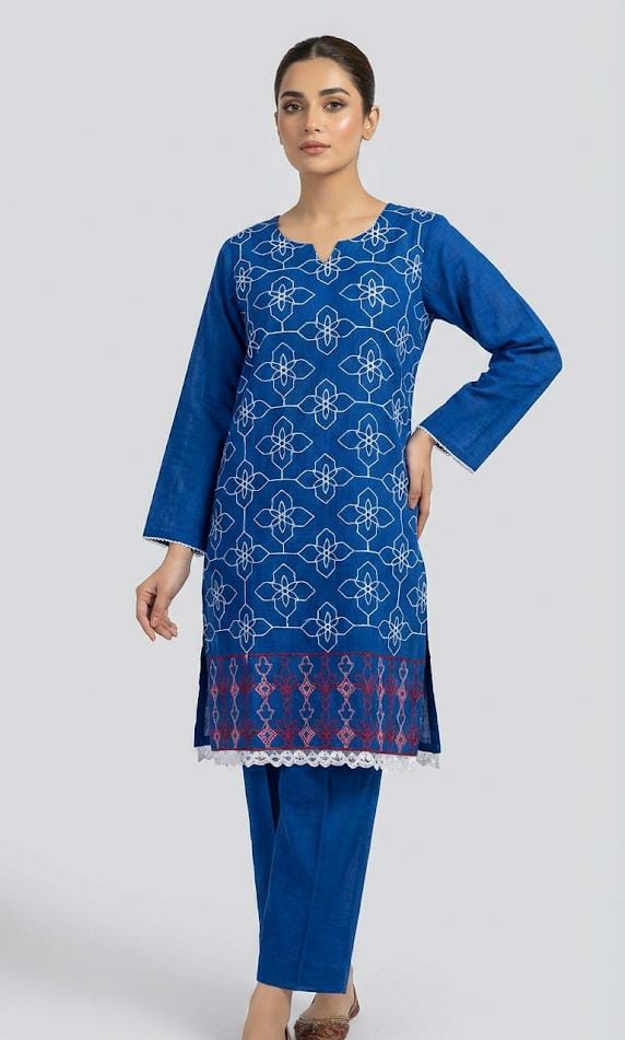 lawn 2 piece kurta trouser set