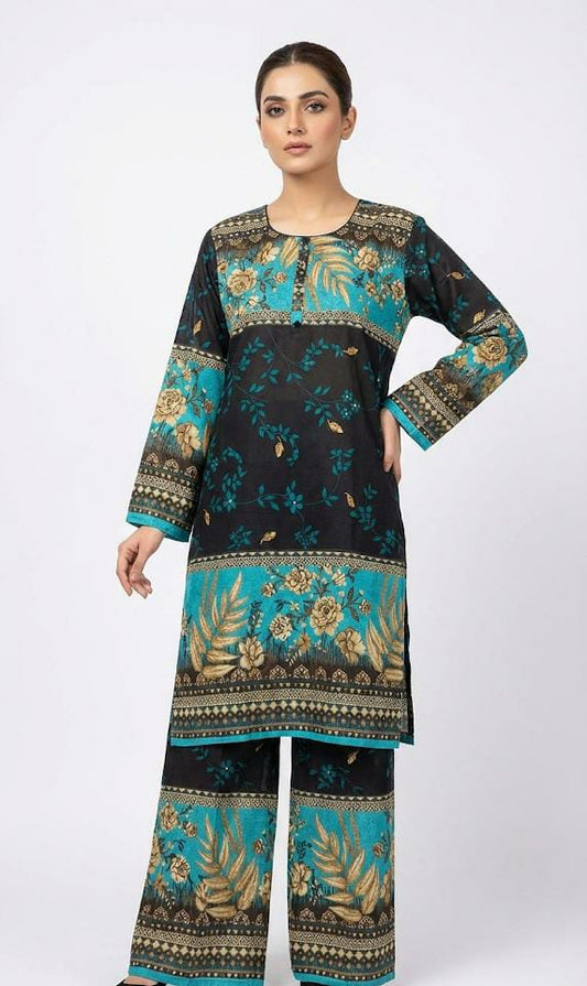lawn 2 piece kurta trouser set