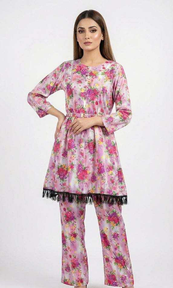 lawn 2 piece kurta trouser set