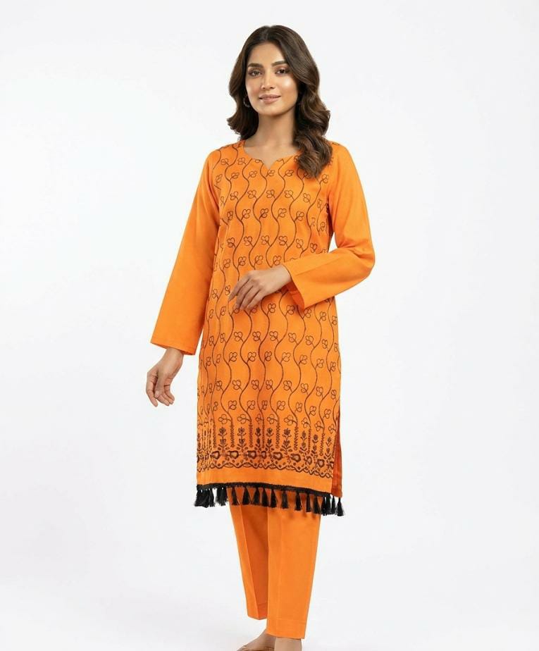 lawn 2 piece kurta trouser set